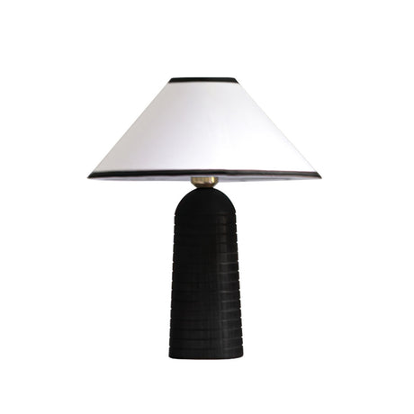 Retro Table Lamp  Solid Wood Base With White Shade - Product detail 19