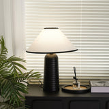Retro Table Lamp  Solid Wood Base With White Shade - Product detail 13