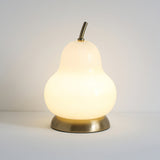 Pear Glass Table Lamp  Cream Shade With Gold Base - Product detail 15
