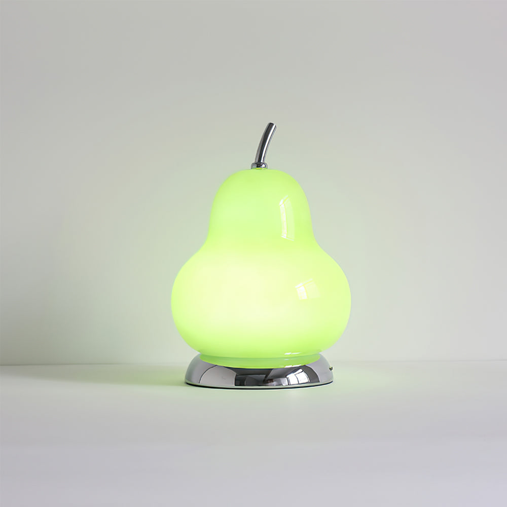 Pear Glass Table Lamp  Cream Shade With Gold Base - Product detail 11