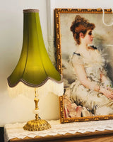 Vintage Table Lamp  Marble Base with Fringe Trim - Product detail 14