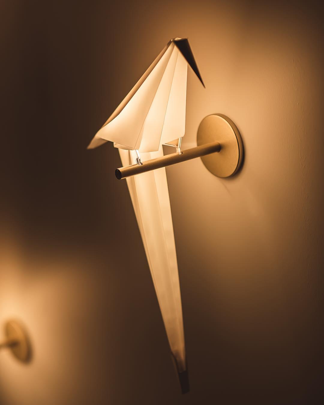 Modern Bird Wall Lamp  White Metal Art Light Fixture - Product detail 6