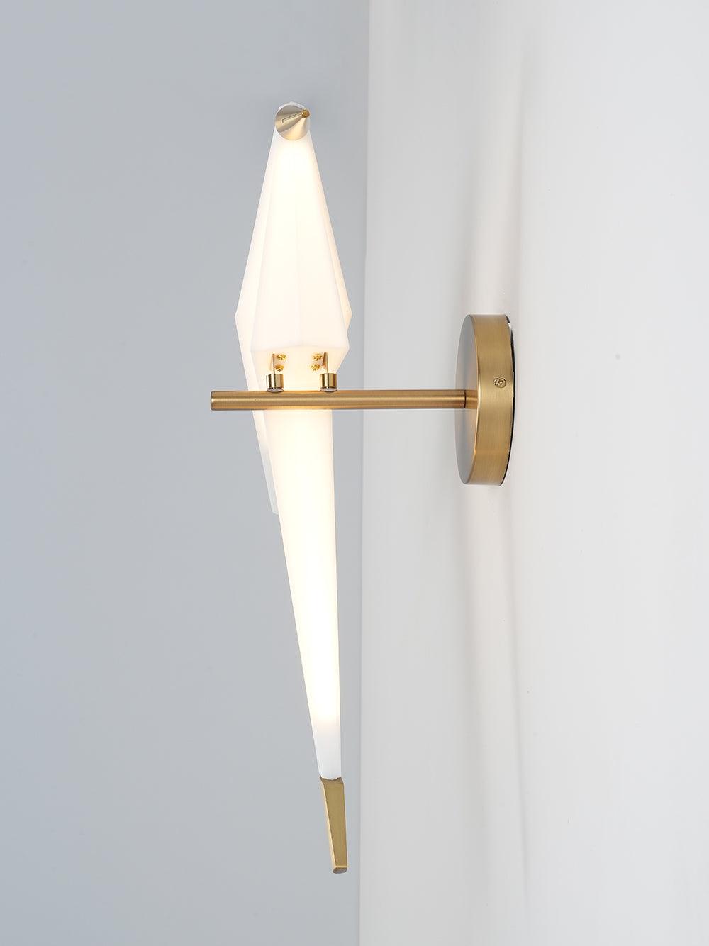 Modern Bird Wall Lamp  White Metal Art Light Fixture - Product detail 9