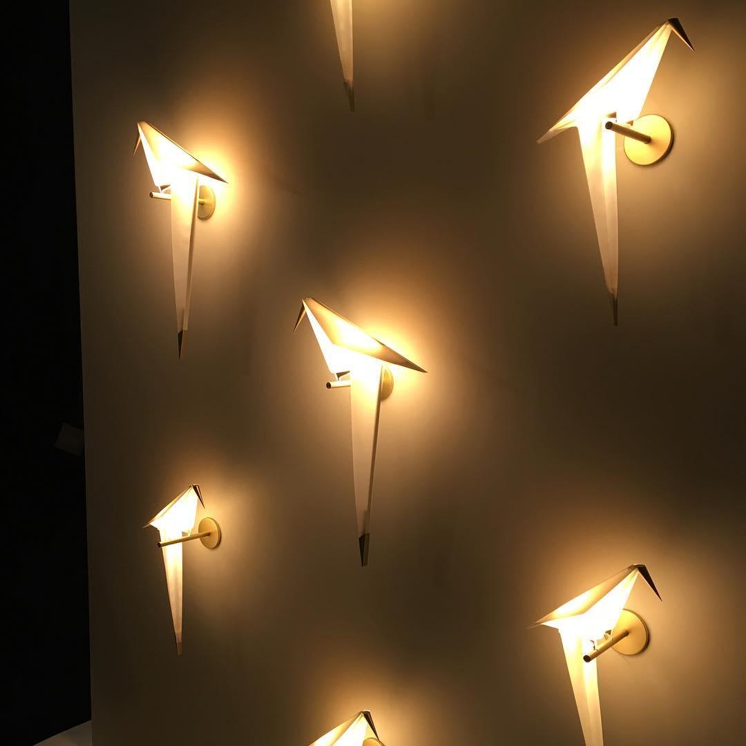 Modern Bird Wall Lamp  White Metal Art Light Fixture - Product detail 7