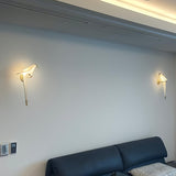 Modern Bird Wall Lamp  White Metal Art Light Fixture - Product example