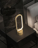 Modern LED Table Lamp  Brass Oval Ring Design - Product detail 15