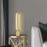 Modern LED Table Lamp  Brass Oval Ring Design - Product detail 7