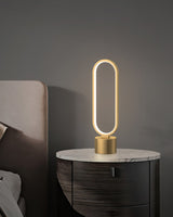 Modern LED Table Lamp  Brass Oval Ring Design - Product detail 13