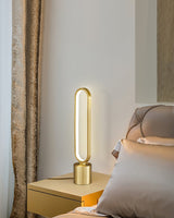 Modern LED Table Lamp  Brass Oval Ring Design - Product detail 14