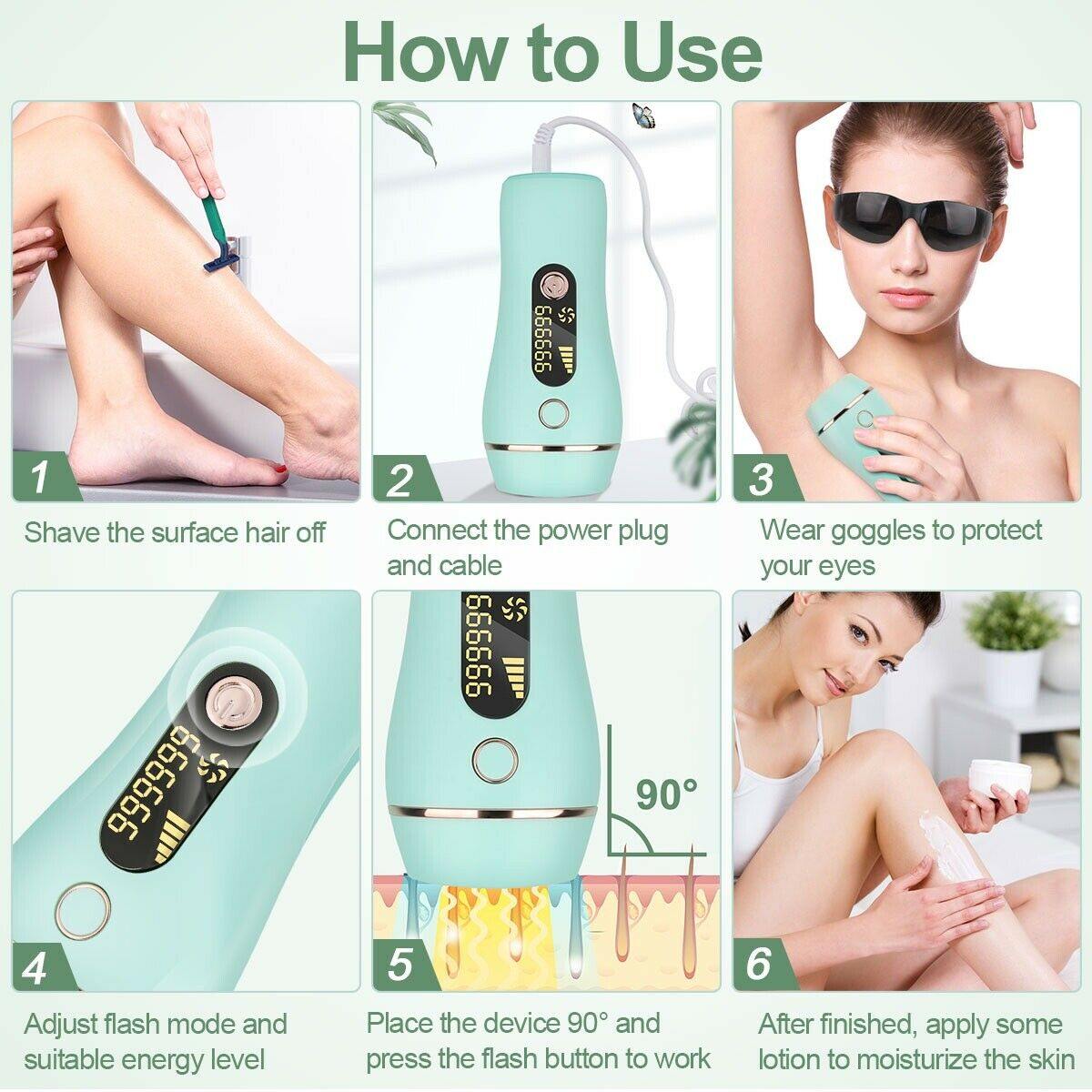 Professional IPL Hair Removal Device  5-Level Smart Technology - Product detail 6