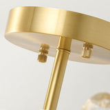 Crystal Petal Ceiling Light  Brass Frame With Faceted Accents - Product detail 4