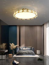 Crystal Petal Ceiling Light  Brass Frame With Faceted Accents - Product detail 16