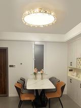 Crystal Petal Ceiling Light  Brass Frame With Faceted Accents - Product detail 17