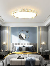 Crystal Petal Ceiling Light  Brass Frame With Faceted Accents - Product detail 18
