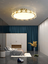 Crystal Petal Ceiling Light  Brass Frame With Faceted Accents - Product detail 19