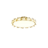 Crystal Petal Ceiling Light  Brass Frame With Faceted Accents - Product detail 23