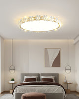 Crystal Petal Ceiling Light  Brass Frame With Faceted Accents - Product detail 7