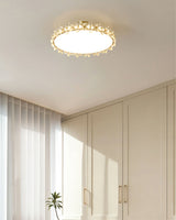 Crystal Petal Ceiling Light  Brass Frame With Faceted Accents - Product detail 9