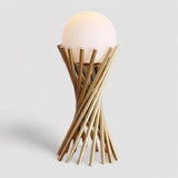 Modern Table Lamp  Twisted Gold Metal Design - Product detail 11