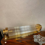 Art Deco Wall Light  Ribbed Glass Gold Finish - Product detail 10
