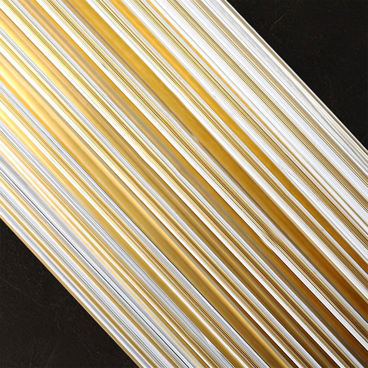 Art Deco Wall Light  Ribbed Glass Gold Finish - Product detail 11