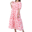 Polka Dot Midi Dress  Puff Sleeve Summer Style - Product detail 9