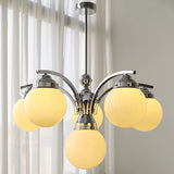 Modern Glass Globe Chandelier  Pink Spheres With Chrome Finish - Product detail 17