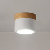 Nordic Ceiling Spotlight  Wood and White Metal Design - Product detail 12