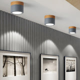 Nordic Ceiling Spotlight  Wood and White Metal Design - Product detail 4