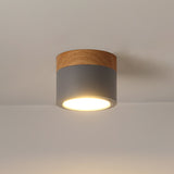 Nordic Ceiling Spotlight  Wood and White Metal Design - Product detail 15