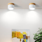 Nordic Ceiling Spotlight  Wood and White Metal Design - Product detail 18