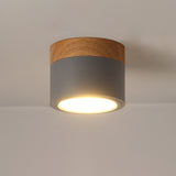Nordic Ceiling Spotlight  Wood and White Metal Design - Product detail 19