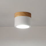 Nordic Ceiling Spotlight  Wood and White Metal Design - Product detail 22