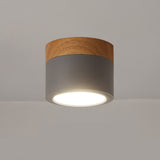 Nordic Ceiling Spotlight  Wood and White Metal Design - Product detail 27