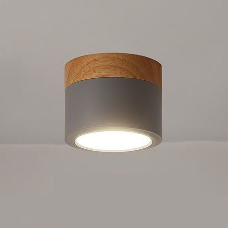 Nordic Ceiling Spotlight  Wood and White Metal Design - Product detail 27