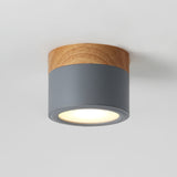 Nordic Ceiling Spotlight  Wood and White Metal Design - Product detail 9
