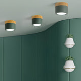 Nordic Ceiling Spotlight  Wood and White Metal Design - Product detail 5
