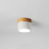 Nordic Ceiling Spotlight  Wood and White Metal Design - Product detail 11