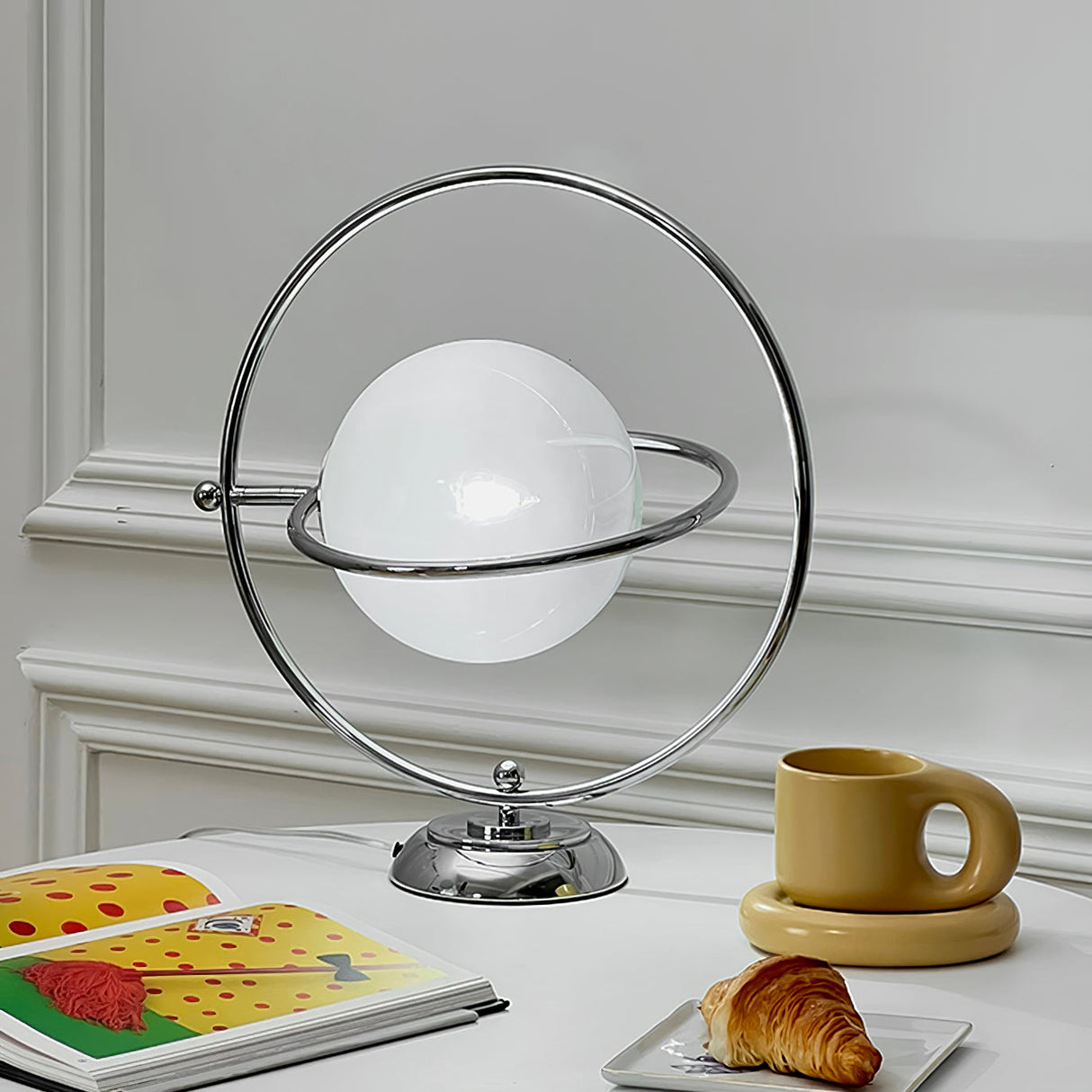 Modern Space Age Table Lamp  Rotating Orbital Design - Product detail 17