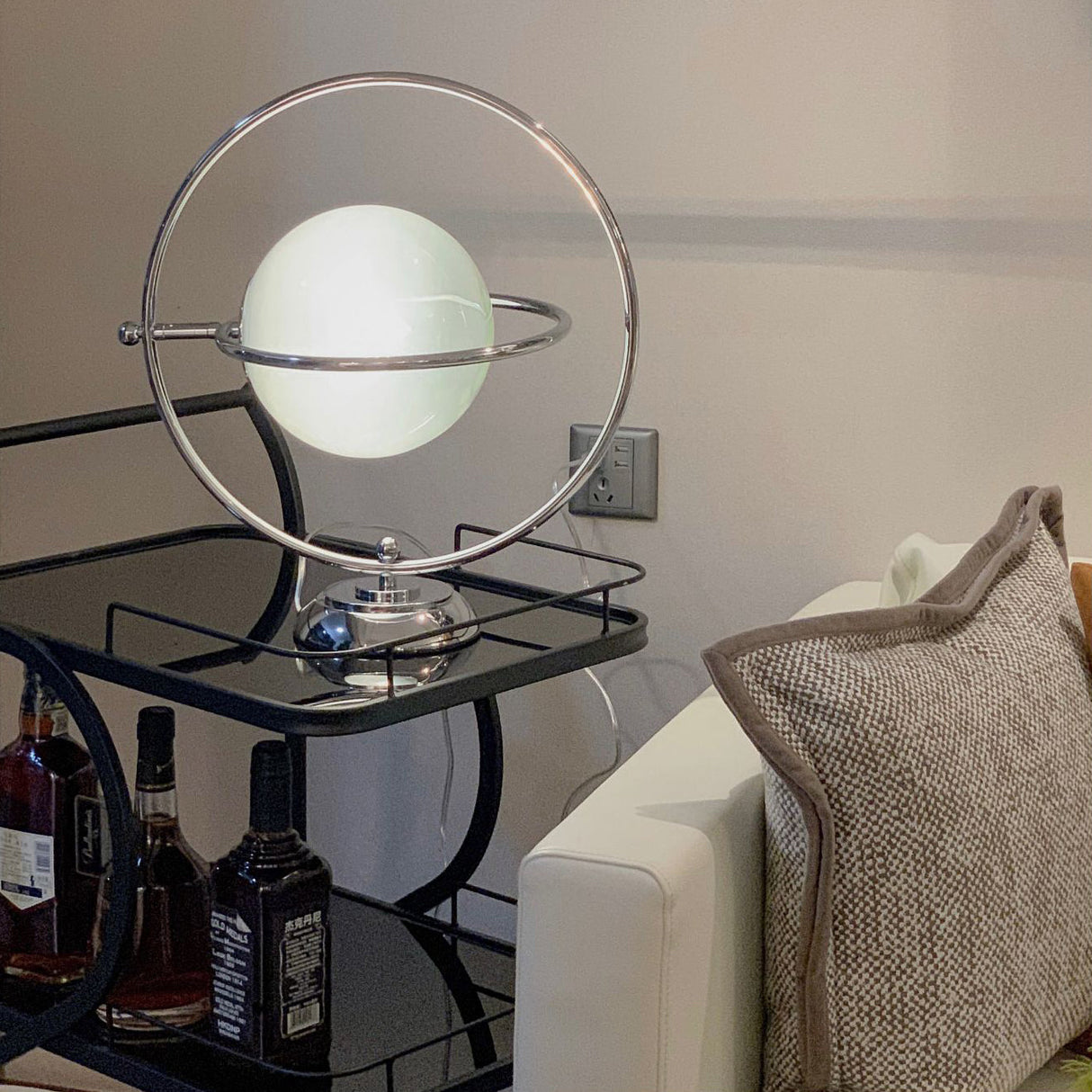 Modern Space Age Table Lamp  Rotating Orbital Design - Product detail 18