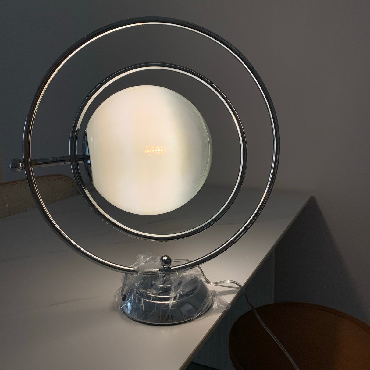 Modern Space Age Table Lamp  Rotating Orbital Design - Product detail 20