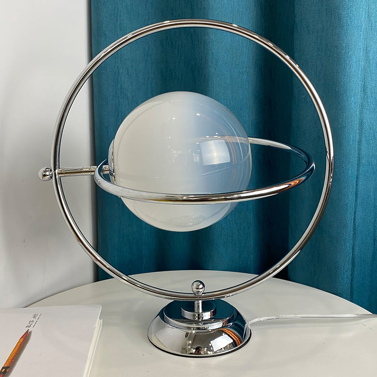 Modern Space Age Table Lamp  Rotating Orbital Design - Product detail 22