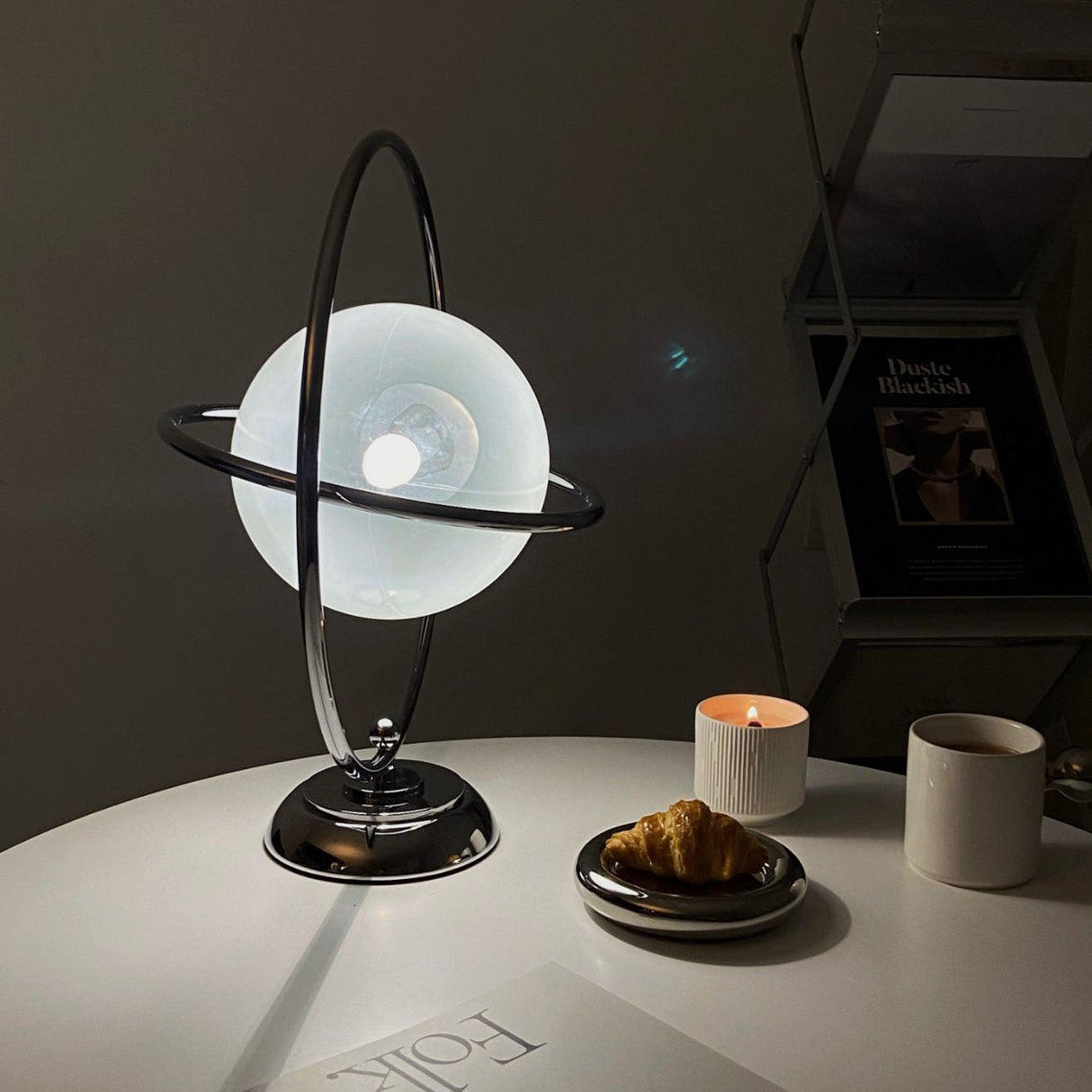 Modern Space Age Table Lamp  Rotating Orbital Design - Product detail 27