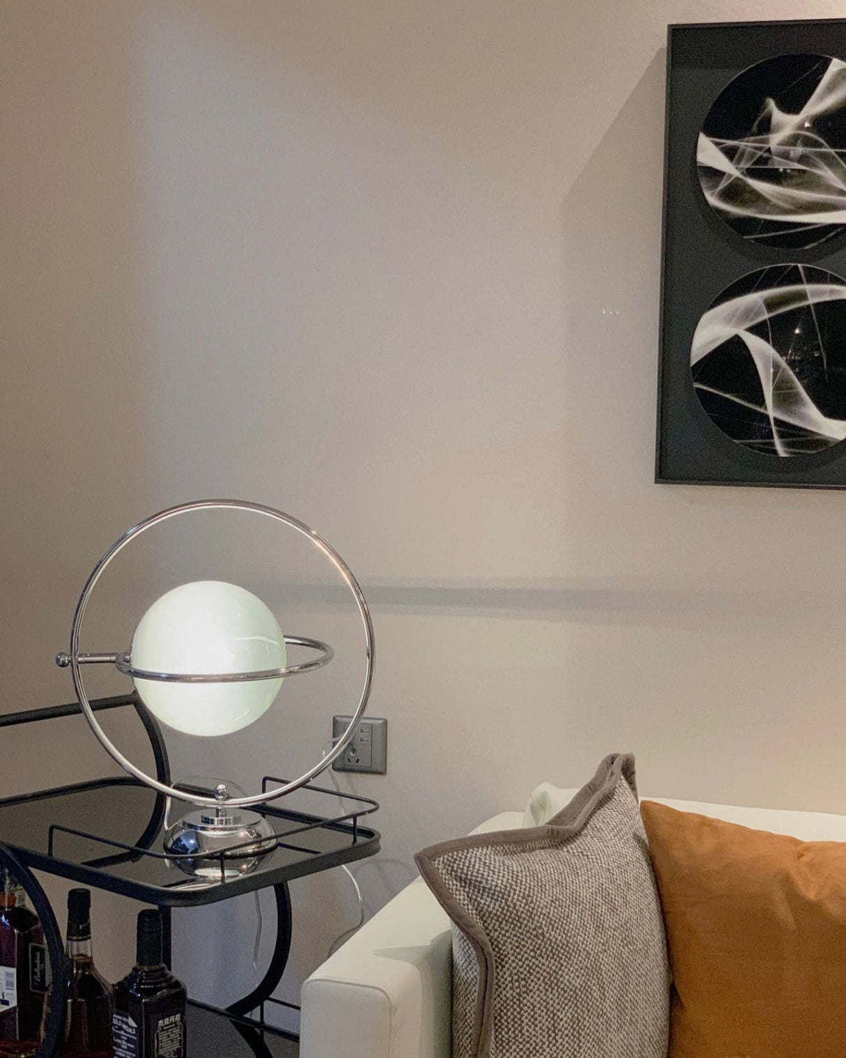 Modern Space Age Table Lamp  Rotating Orbital Design - Product detail 38