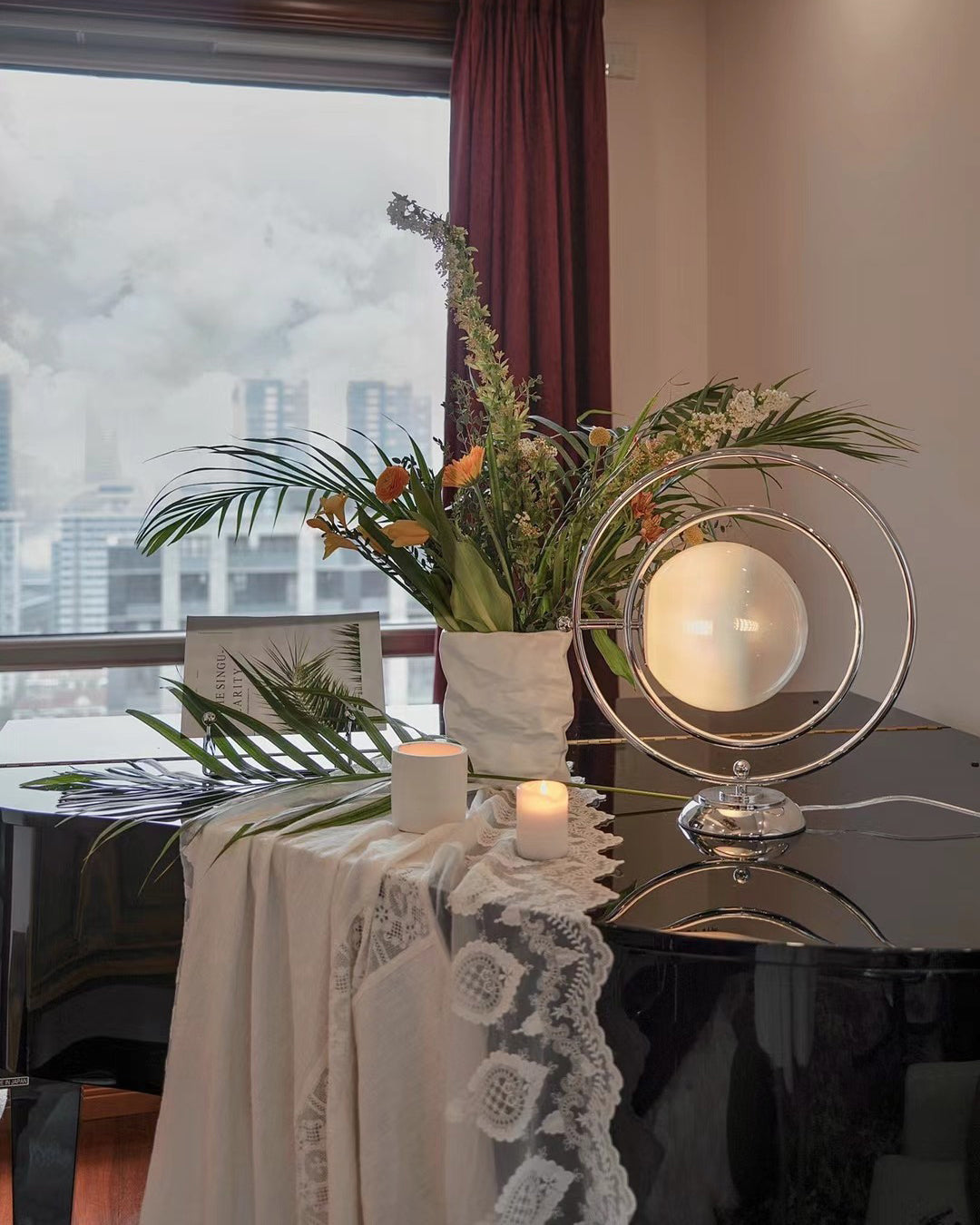 Modern Space Age Table Lamp  Rotating Orbital Design - Product detail 40