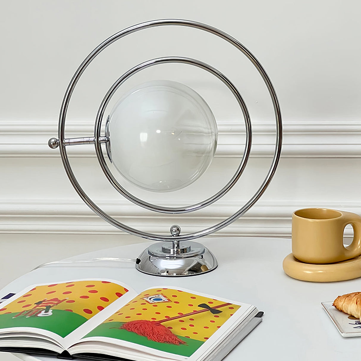 Modern Space Age Table Lamp  Rotating Orbital Design - Product detail 51