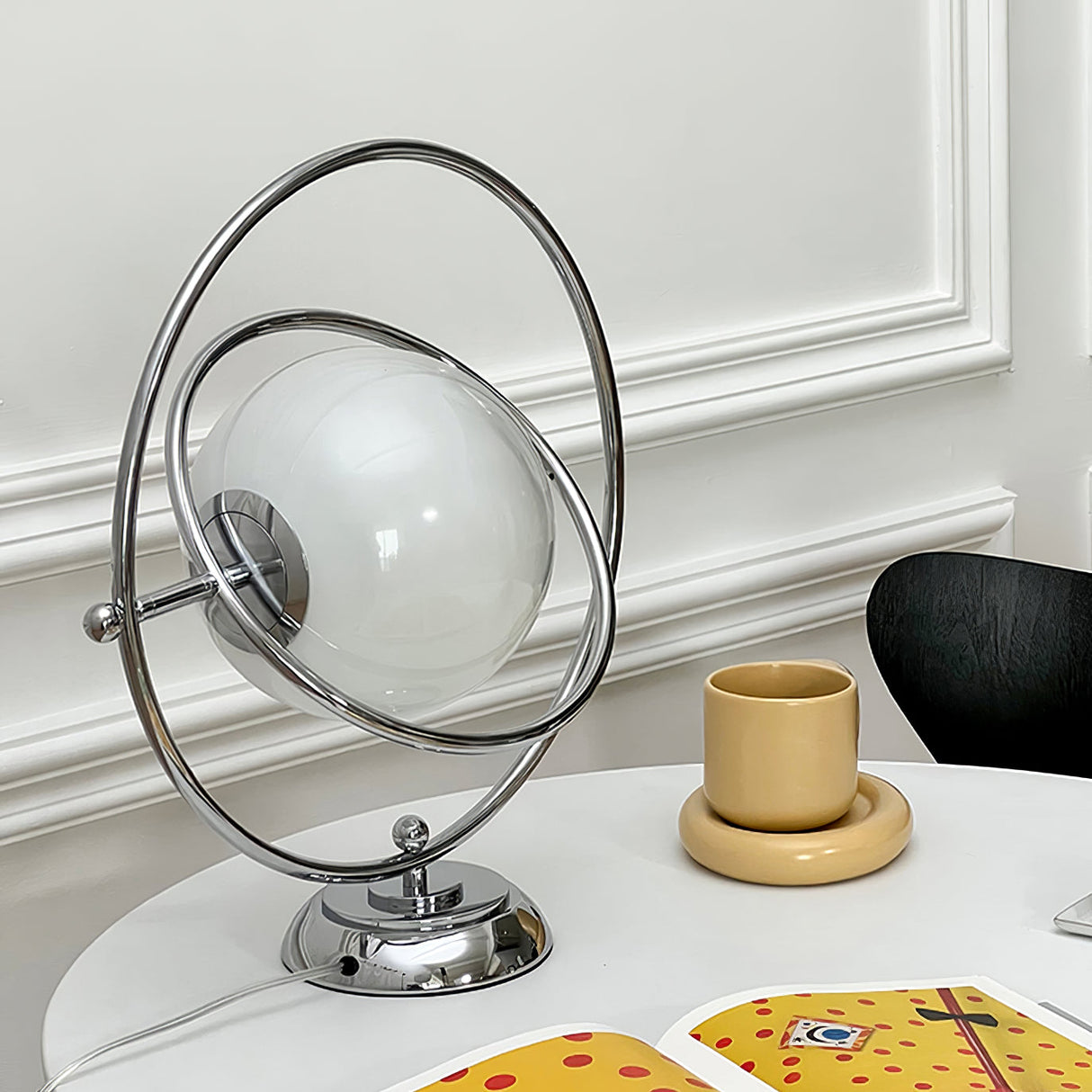 Modern Space Age Table Lamp  Rotating Orbital Design - Product detail 55