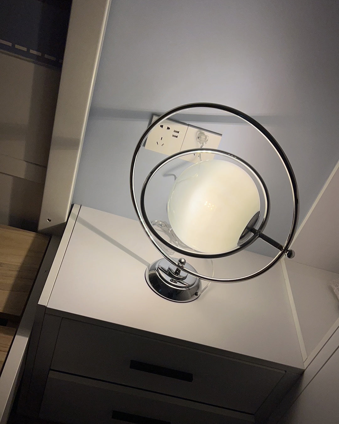 Modern Space Age Table Lamp  Rotating Orbital Design - Product detail 7
