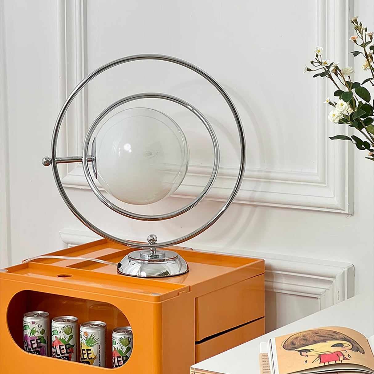 Modern Space Age Table Lamp  Rotating Orbital Design - Product detail 57