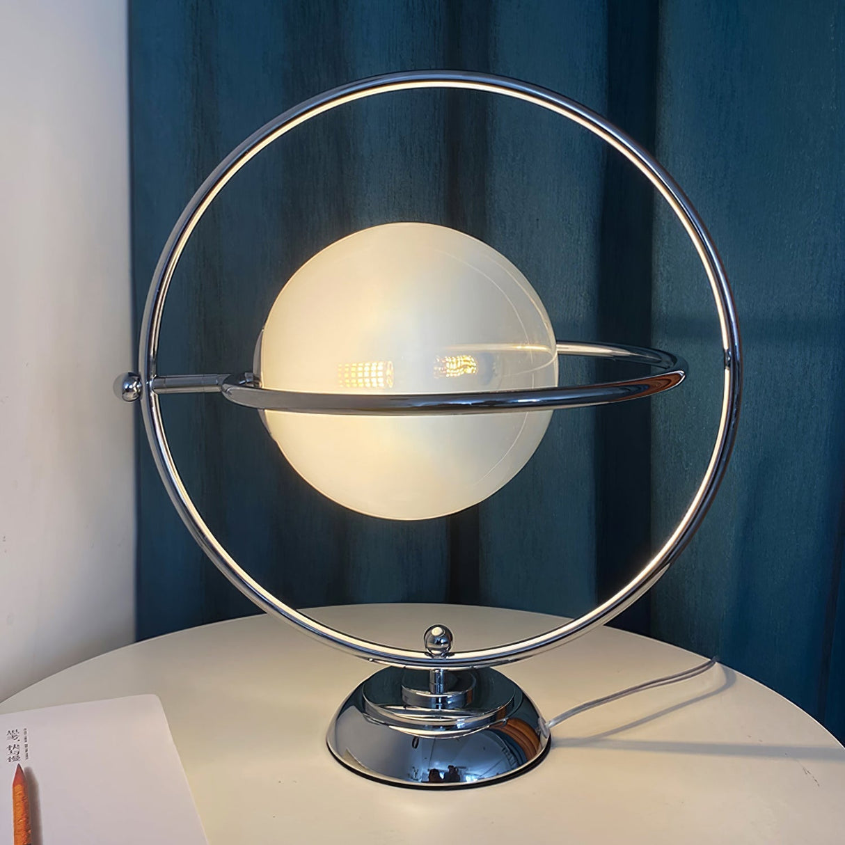 Modern Space Age Table Lamp  Rotating Orbital Design - Product detail 59